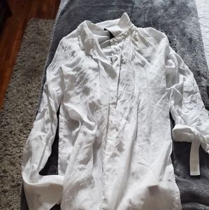 Long white collar shirt